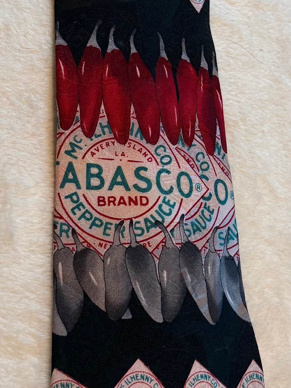 Tabasco Red, Black & Gray Men's Novelty Dress Socks